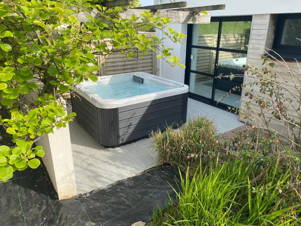 Maison Villa Montmarin Vue Mer Bretagne Nord Vers Roscoff Carantec Morlaix Plouescat Locquenole Avec Son Spa Et Sa Vue Mer Dış mekan fotoğraf